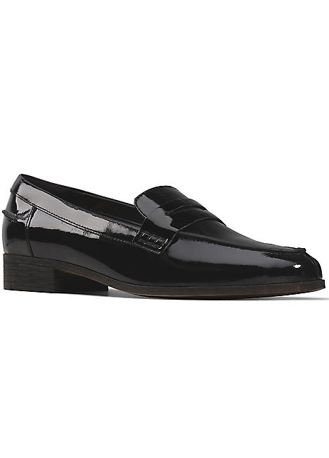 Fit Black Patent Loafers Clarks | Look Again