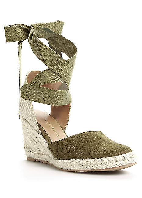 Wide Fit Espadrille Wedges by Kaleidoscope Look Again