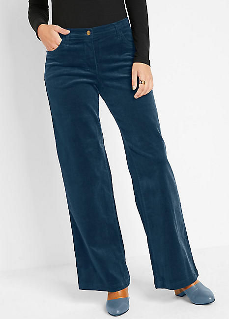 Wide Leg Marlene Cord Trousers by bonprix