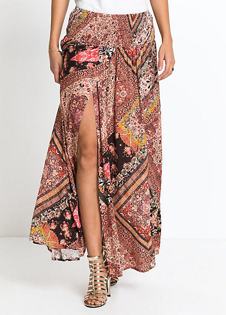 wrap maxi skirt