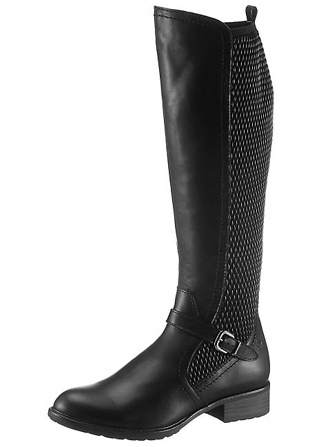 âIndahâ Knee High Narrow Calf Boots by Tamaris | Look Again