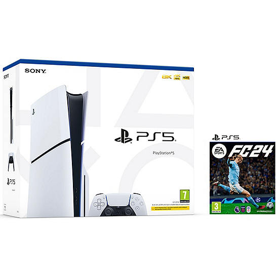 (PS5) Console with EA Sports FC24 (7+) by PlayStation | Look Again