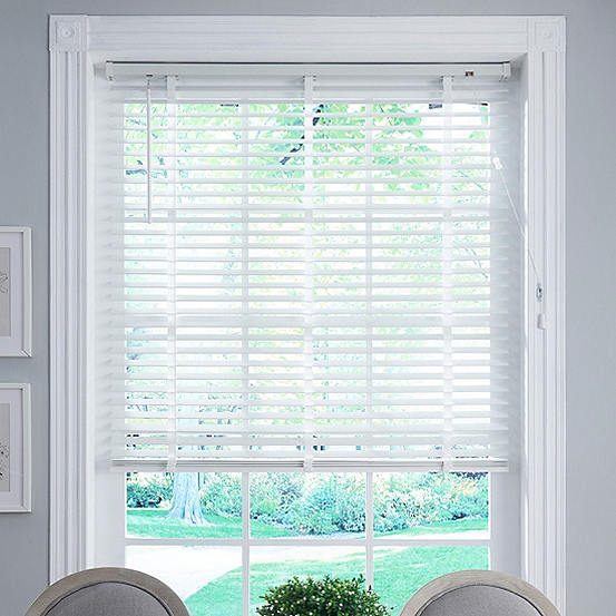 50 mm Solid Wood Venetian Blind - White by The Homemaker Blinds Collection