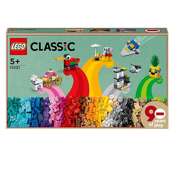 90 Years Of Play Bricks Iconic Models Set By LEGO Classic | Look Again