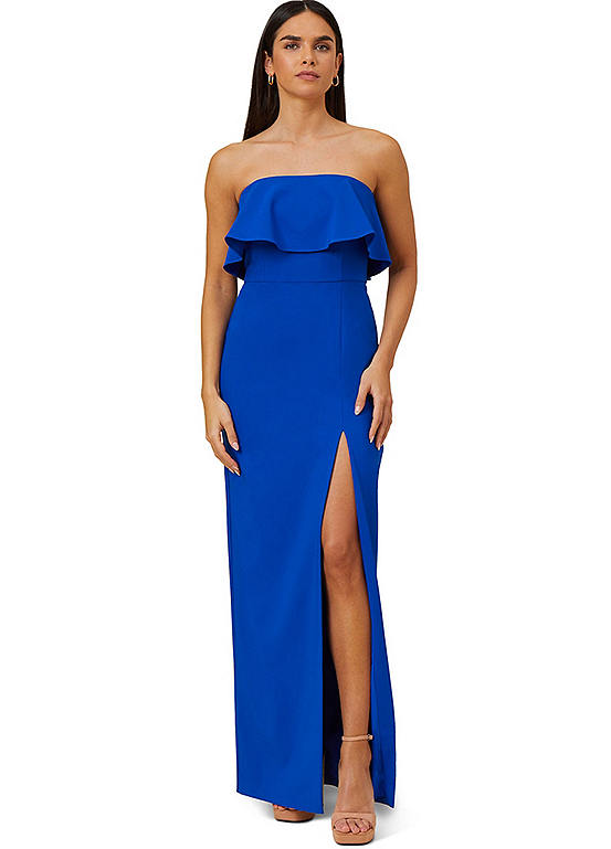 Aidan by Adrianna Papell Strapless Popover Gown | Look Again