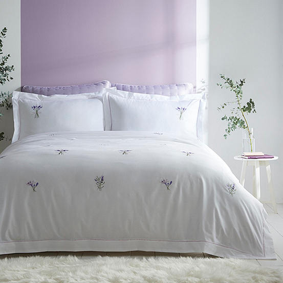 Amelia Spring Lavender Lilac Duvet Set, Lavender King Size Bedding