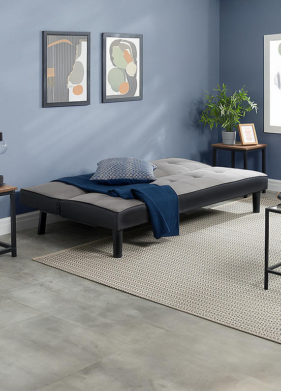 Aurora Grey Velvet Sofa Bed by Birlea Look Again