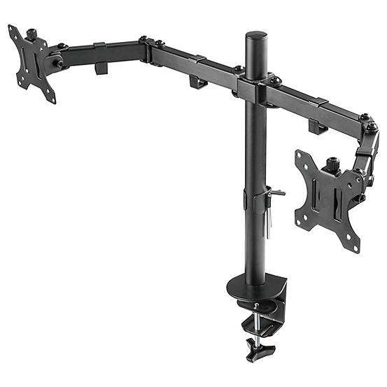 AV Dual Swing Arm Monitor Desk Mount & Clamp 19-32in Monitor by Proper