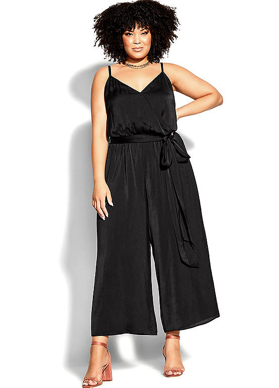 avery satin drape jumpsuit