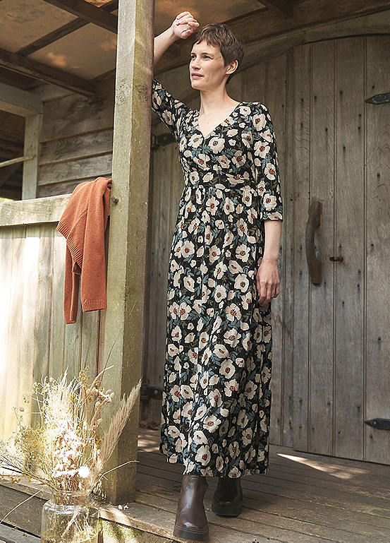 Black Maggie Dress by Seasalt Cornwall Look Again