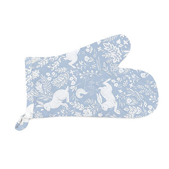 Blue Forest Life Set of 2 Single Oven Gloves by William Morris