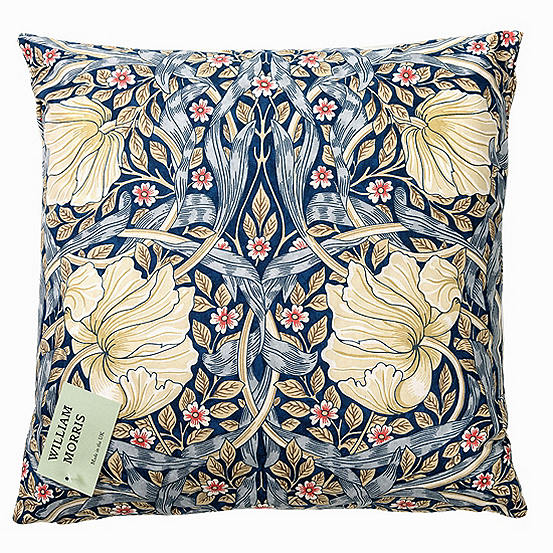Blue Pimpernel 43 x 43 cm Feather Filled Cushion by William Morris