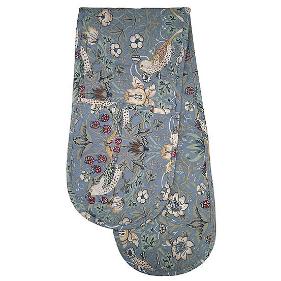 Blue Strawberry Thief Double Oven Glove by William Morris