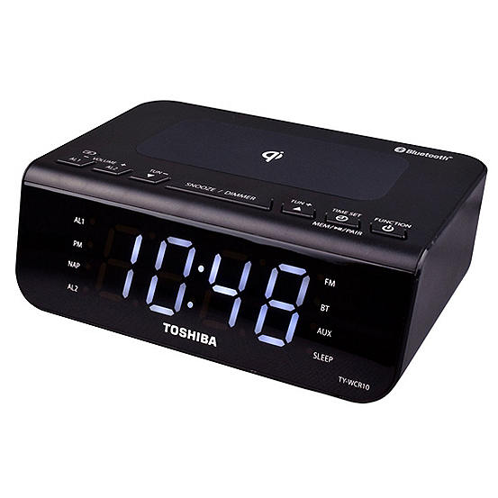Bluetooth Dual Alarm Clock Radio With, Wireless Alarm Clock Radio