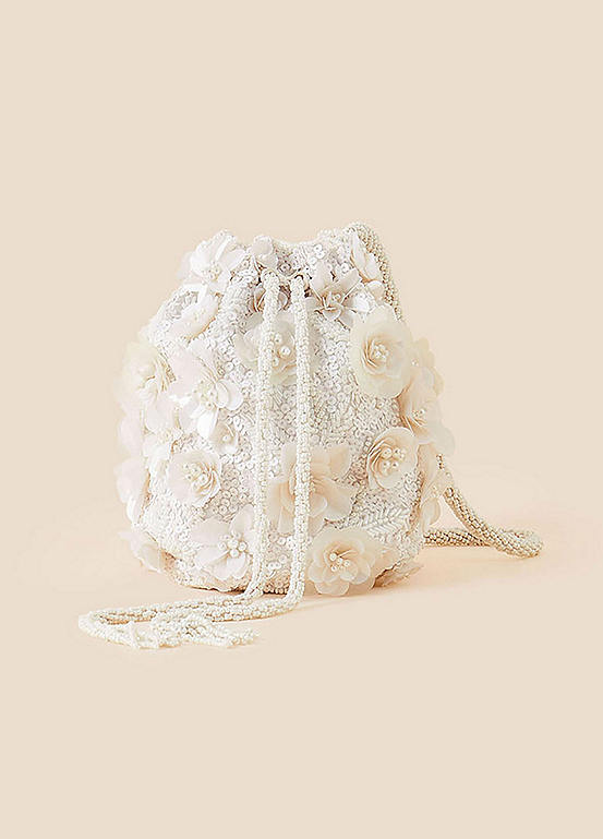 Bridal Flower Embellished Bag by Accessorize