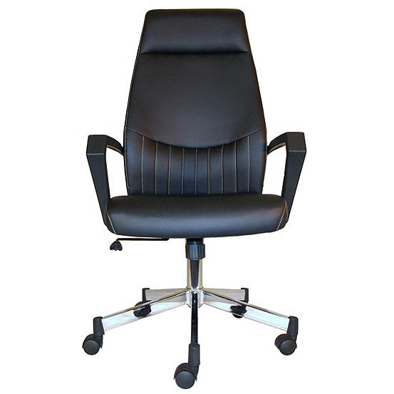 high back faux leather office chair