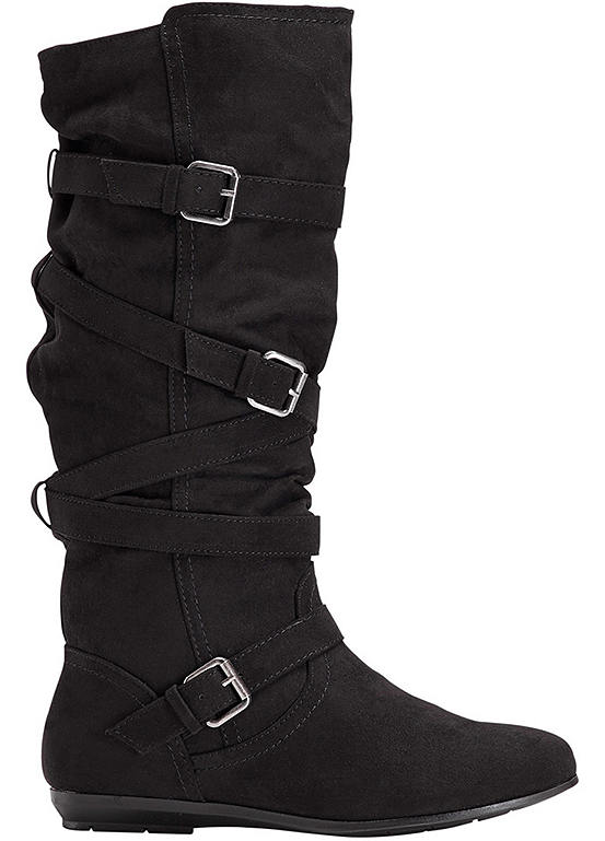 Buckle Strap Boots by bonprix Look Again