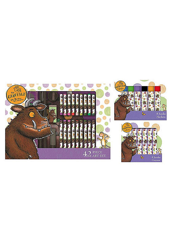 Bumper Art Set (42 Piece Art Set + Jumbo Markers & Jumbo Crayons) by