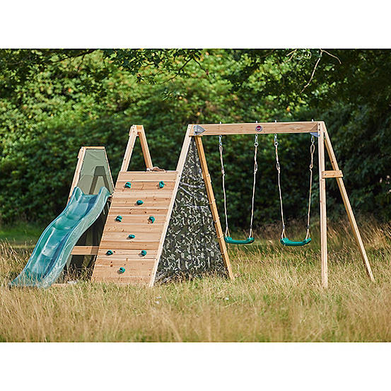 Climbing Pyramid Wooden Climbing Frame With Swings By Plum® | Look Again