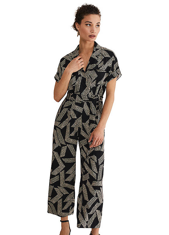 Constance Abstract Jumpsuit by Phase Eight Look Again