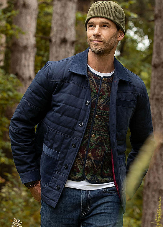 Cool Quilted Canvas Jacket by Joe Browns | Look Again