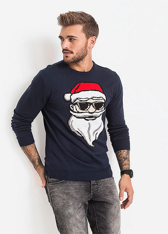 Cool Santa Christmas Jumper by bonprix 