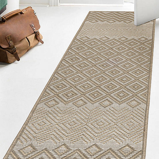 Diamond Washable Jute Runner by Likewise Rugs & Matting Look Again