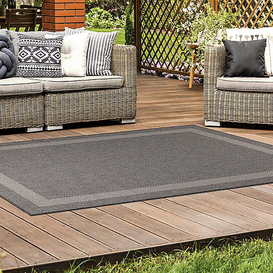 Duo Weave Border Indoor/Outdoor Rug by Likewise Rugs & Matting