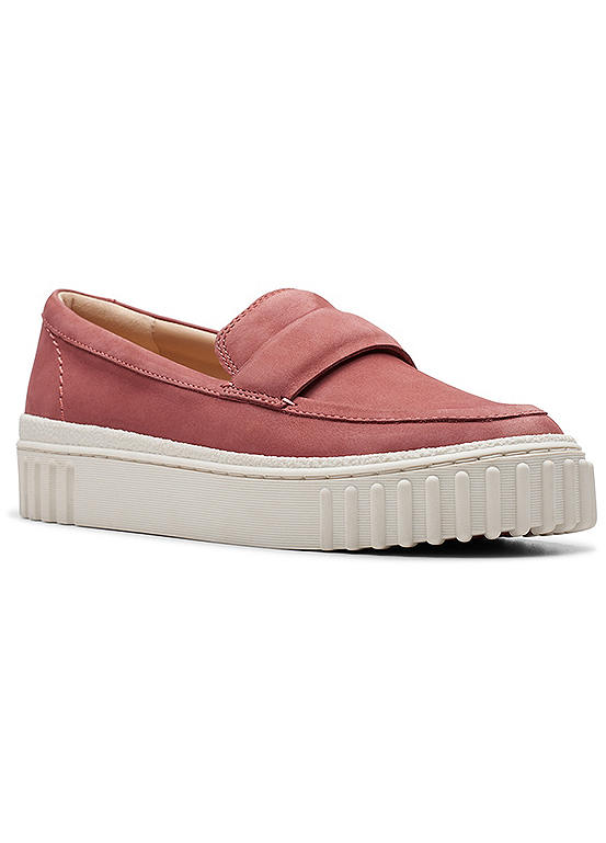 Dusty Rose Nubuck Mayhill Cove Shoes by Clarks
