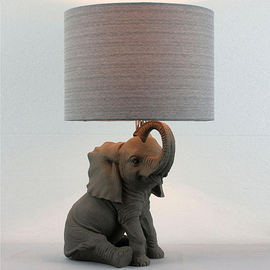 Elephant Table Lamp Look Again, Ella Resin Elephant Bronze Table Lamp Base
