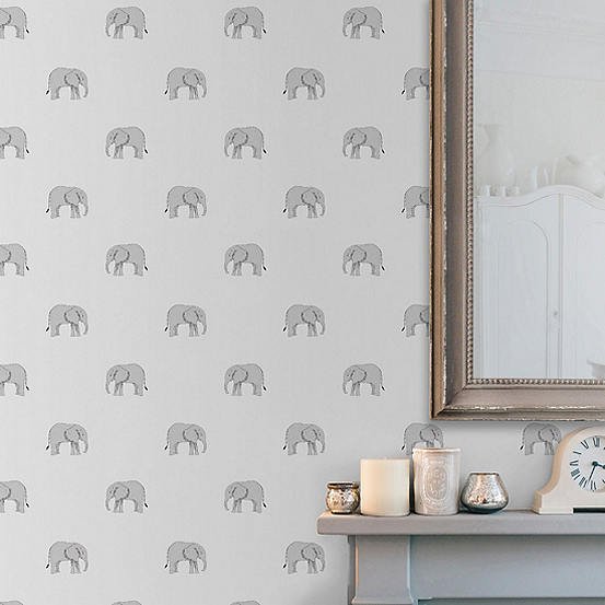 Elephant Wallpaper by Sophie Allport | Look Again
