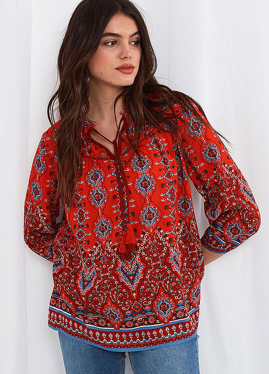 long boho top