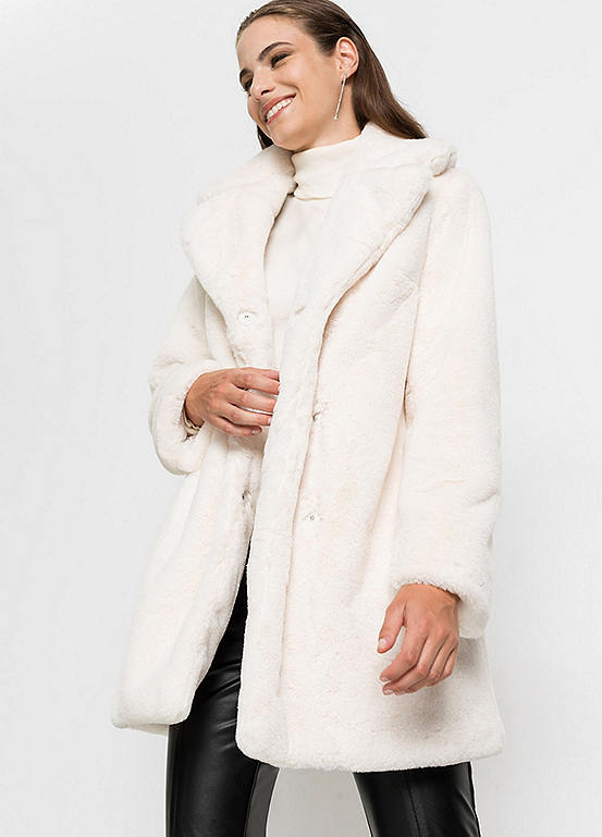 Faux Fur Coat by bonprix | Look Again