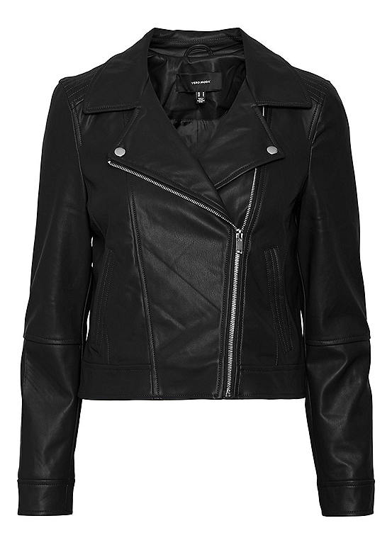 Faux Leather Biker Jacket By Vero Moda Look Again 2165