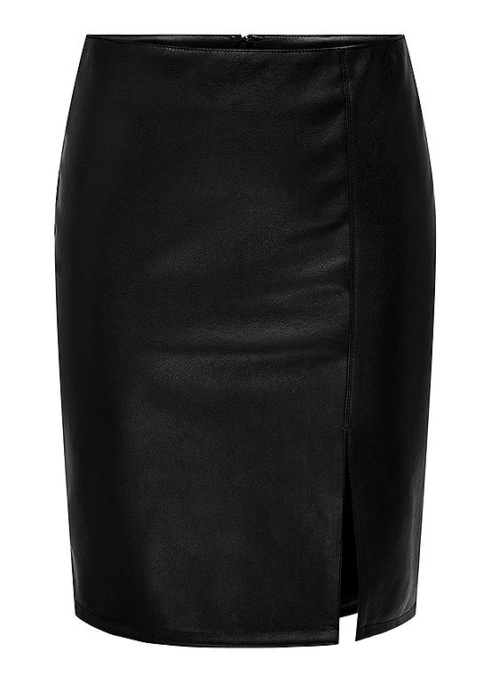 Faux Leather Pencil Skirt by Only | Look Again