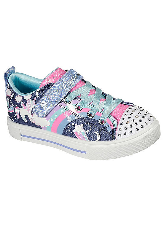 Girls Toes Sparks - Unicorn Charmed Light Up Trainers by Skechers | Again