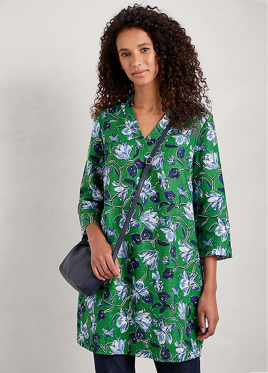 Green Curves Flow VNeck Tunic by Seasalt Cornwall Look Again