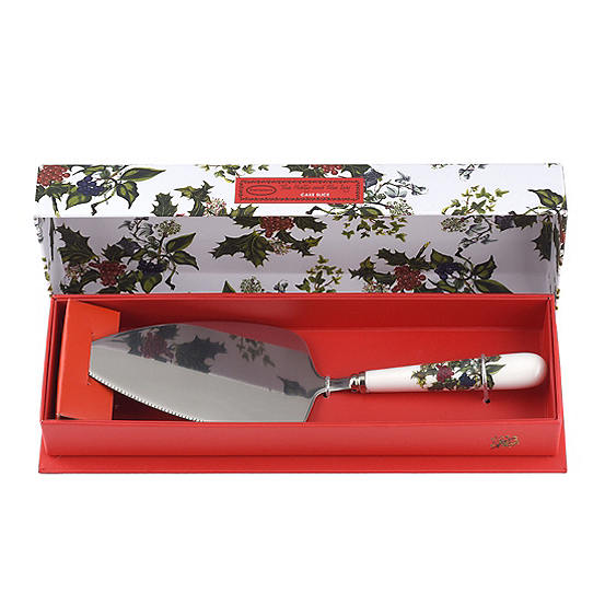 Stainless Steel Multi-Colour The Holly & Ivy Cake Slice 26 x 7 x 5 cm 
