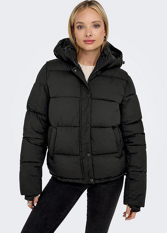 Hooded Quilted Jacket by Only Look Again