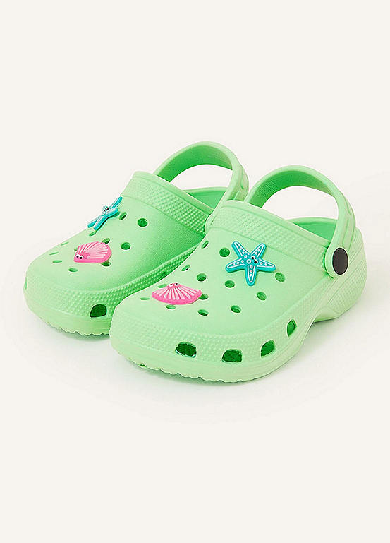 Kids Shell Charm Clogs by Accessorize Look Again