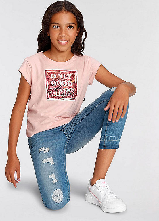 Kidsworld 'Only Good Vibes' T-Shirt | Look Again