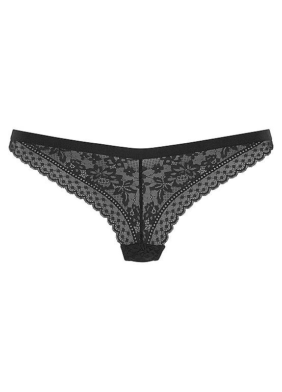 Lace Thong by Vivance Look Again