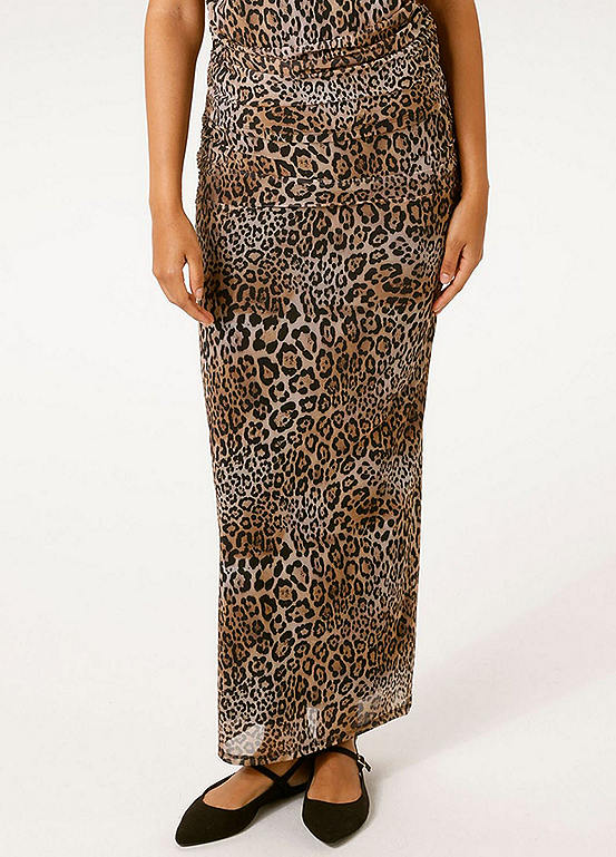 Leopard Print Maxi Skirt by Aniston Look Again — free download