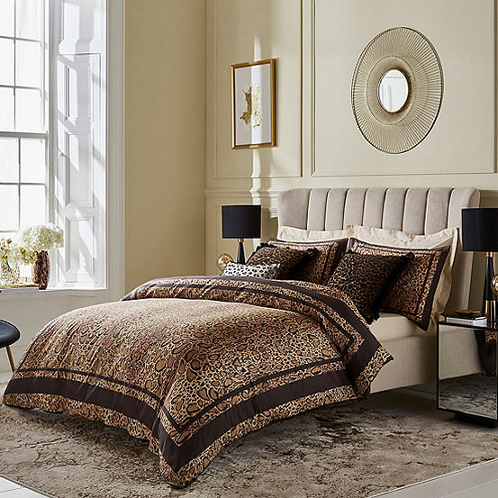 Leopard Printed Cotton 200 Thread Count Duvet Set by STAR by Julien  Macdonald | Look Again