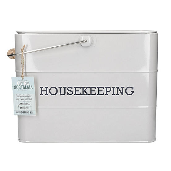 Living Nostalgia Cleaning Caddy And Housekeeping Box By Kitchencraft