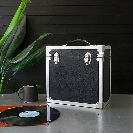 LP Record Storage Case SRB2 - Black by Steepletone