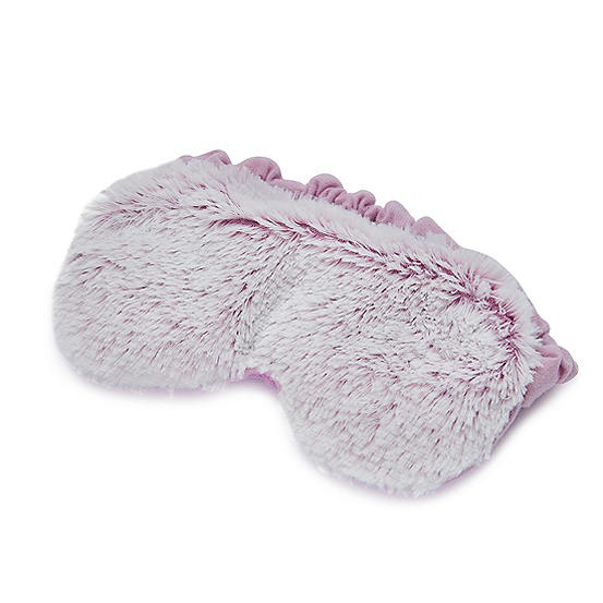 Marshmallow Microwaveable Pink Eye Mask by Warmies Look Again