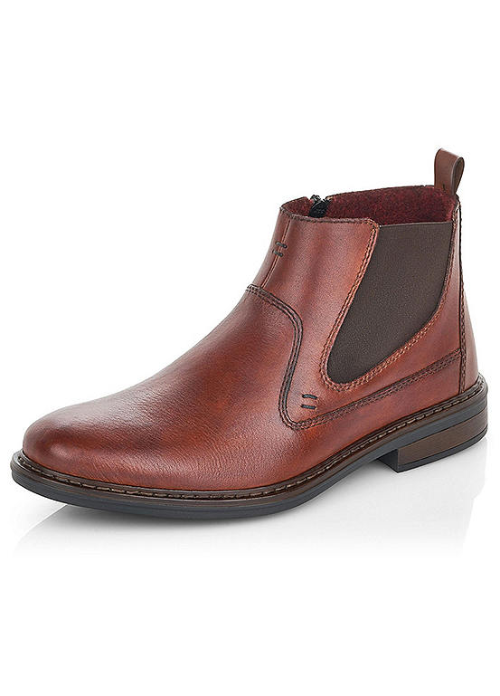 Mens Leather Zip-Up Chelsea Boots by Rieker | Look Again