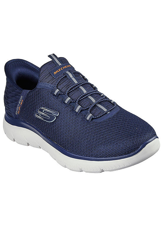 Mens Navy Mesh Hands Free Slip-Ins Summits High Range Trainers by ...