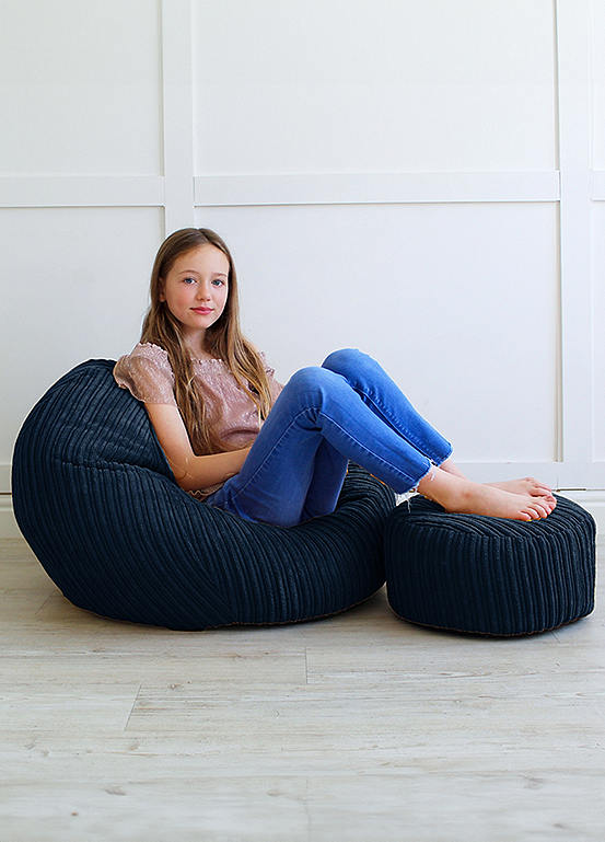 Mini Slouch Jumbo Cord Beanbag by rucomfy | Look Again